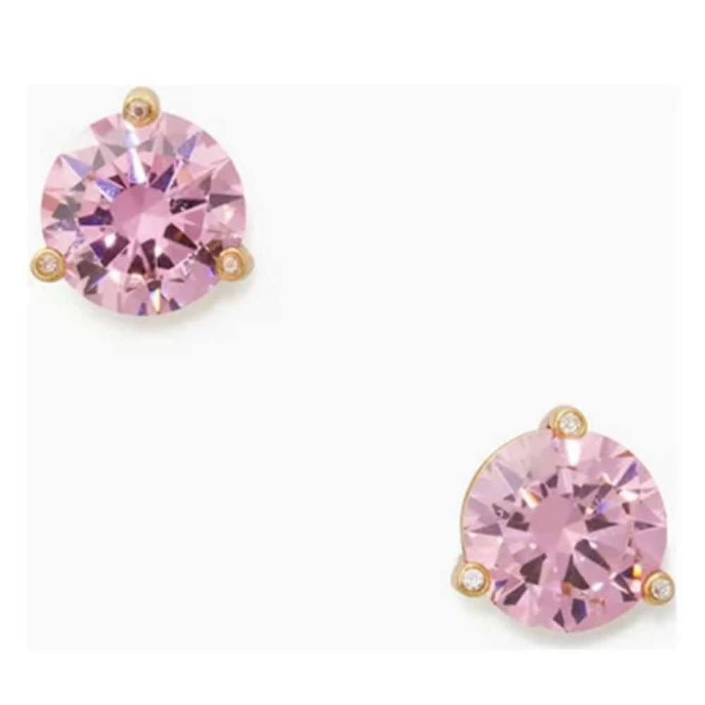 Kate Spade Rise and Shine Stud Earrings Women Pink Gold OS $38